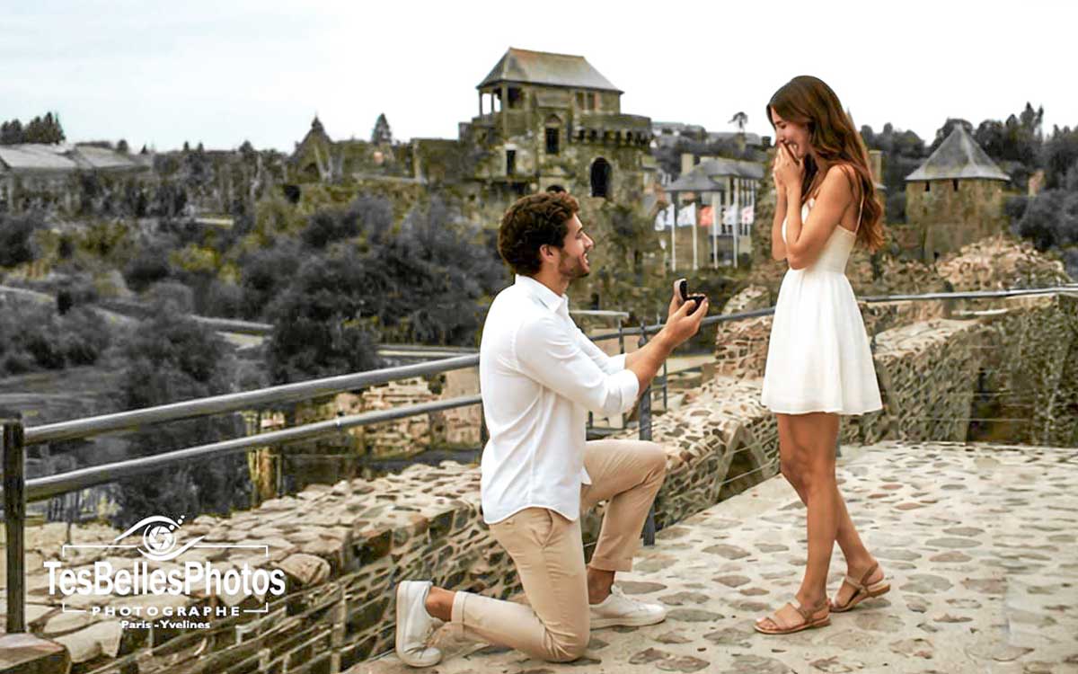 Demande en mariage surprise à Fougères