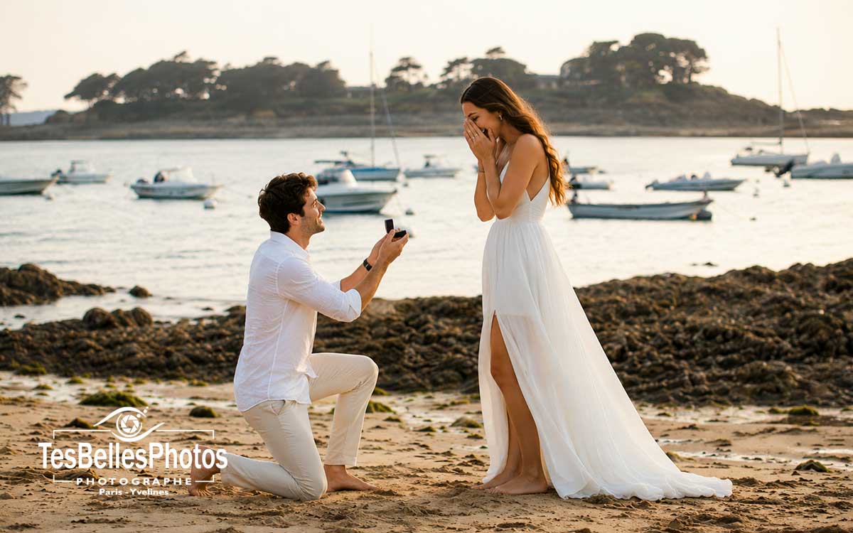 Demande en mariage surprise à Saint-Briac-sur-Mer