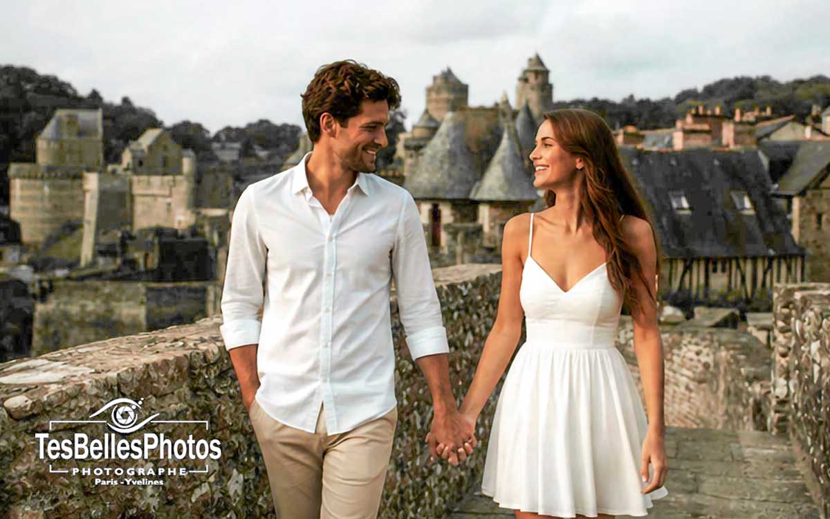 Photographe couple à Fougères – séance naturelle