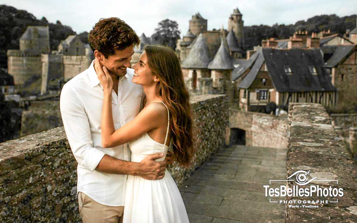 Photographe couple Fougères – séance photo naturelle