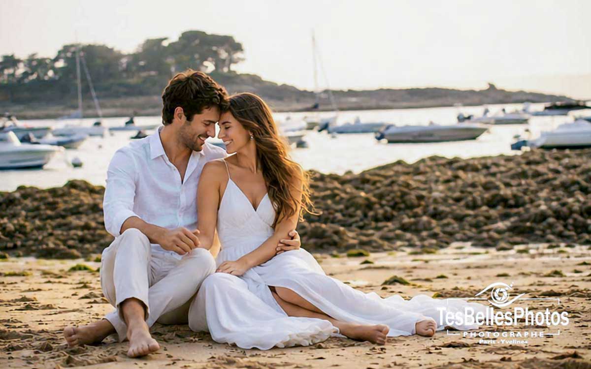 Photographe couple Saint-Briac-sur-Mer – séance photo naturelle