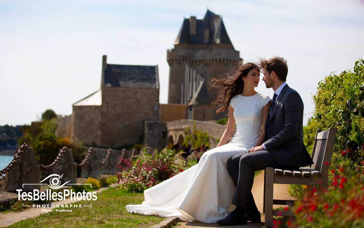 Photographe couple Saint-Malo – séance Day After naturelle à Saint-Malo