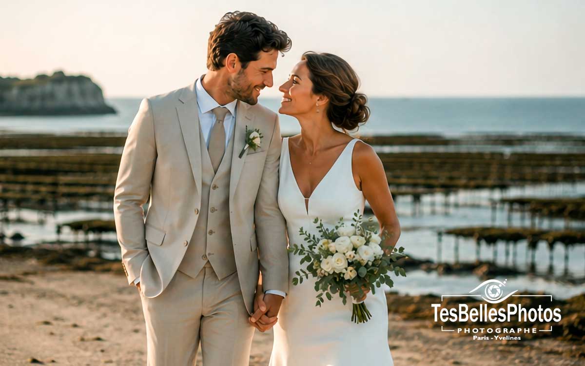 Photographe couple à Cancale – séance pré-mariage avec photographe de mariage