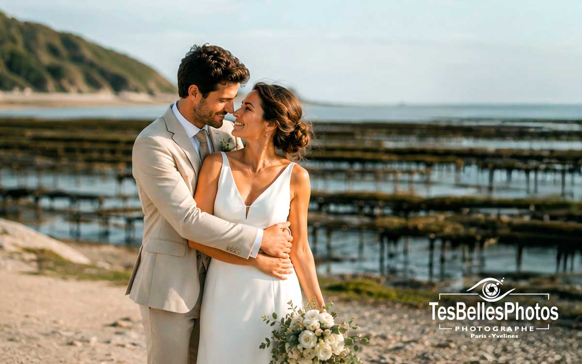 Photographe mariage Cancale – moment romantique des mariés