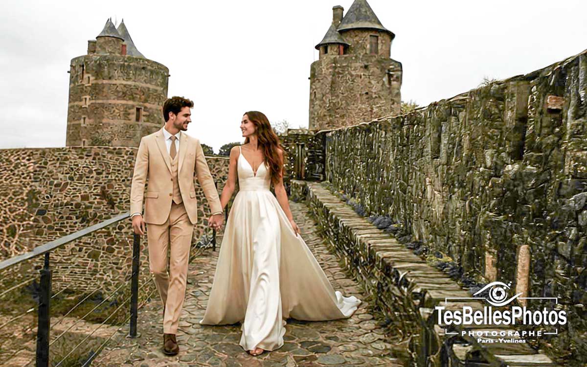 Photographe mariage chinois à Fougères – séance pre‑wedding élégante