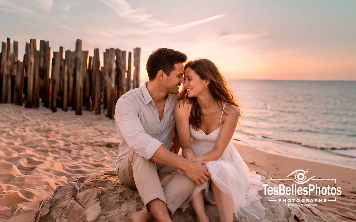 Séance photo de couple à Saint-Malo réalisée par un photographe professionnel