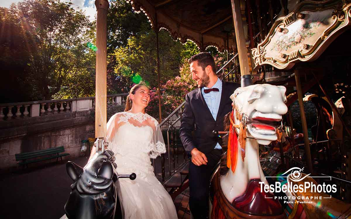 Photo couple après mariage à Fougères, photographe mariage Fougères